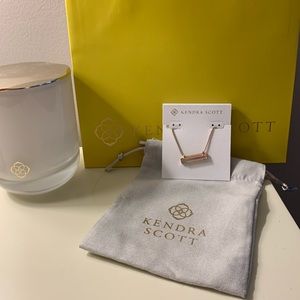 Rose Gold and Dichroic Leanor Necklace